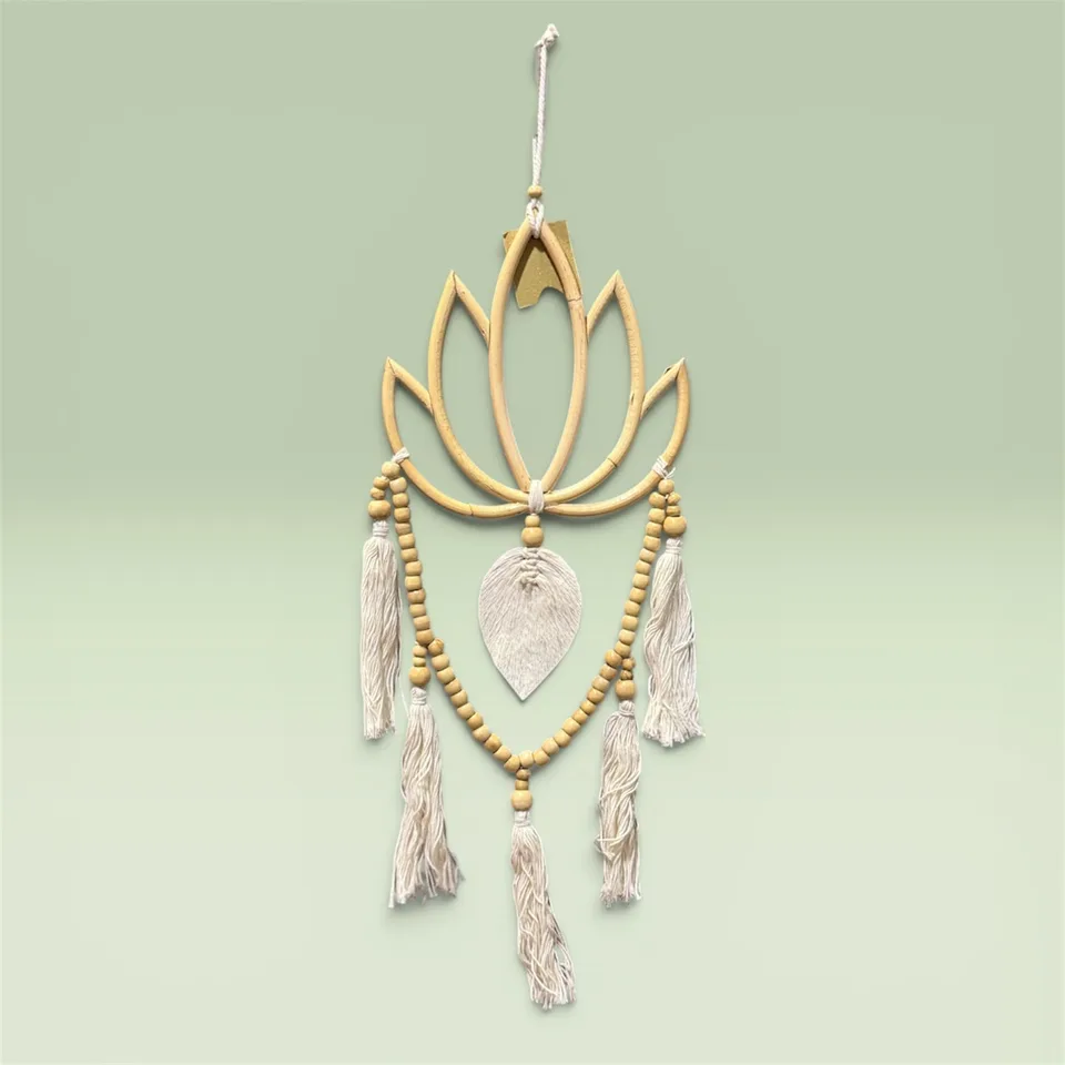 Boho Lotus Macramé Wall Hanging – Small