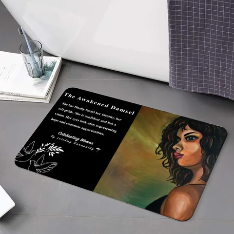 The Awakened Damsel Leather Placemat