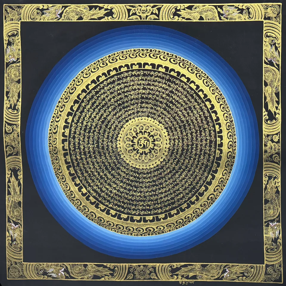 The Blue Thanka OM