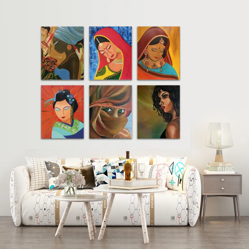 Celebrating Women (all 6 women) - 8 x 10 in
