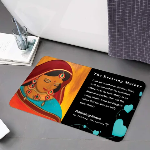 The Evolving Mother Leather Placemat