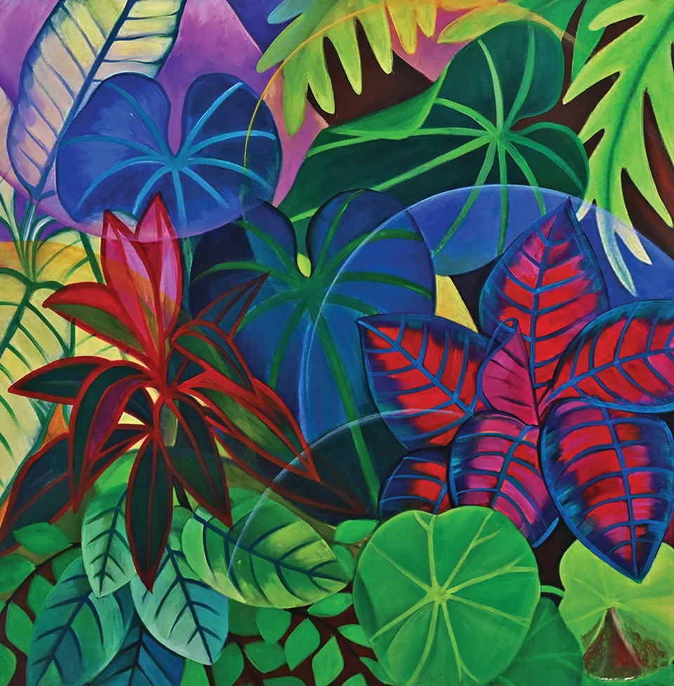 Botanic Gardens - Crotons - 12 x 12 in