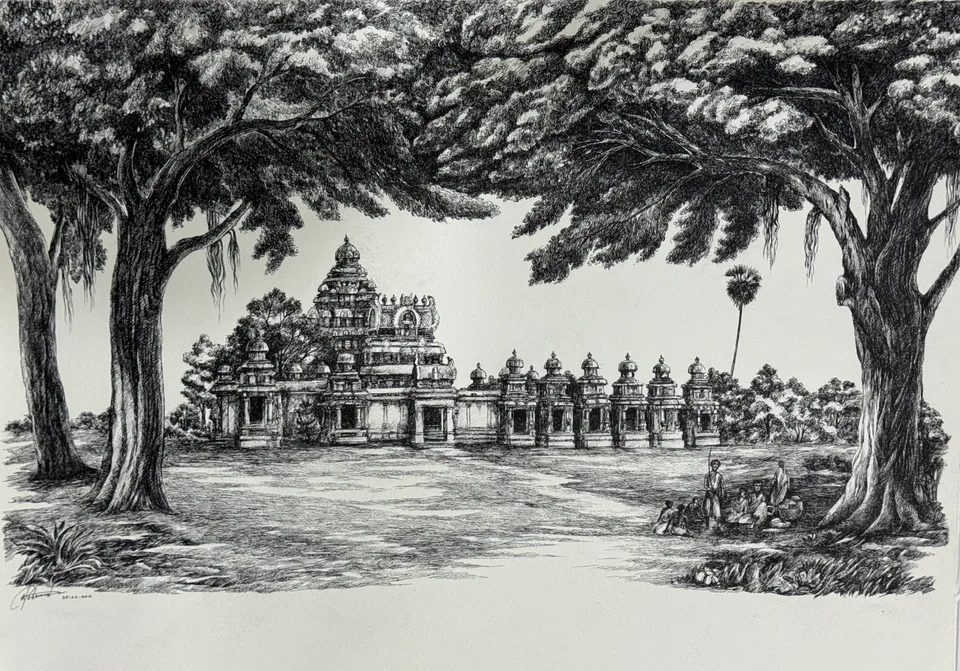 Old Kanchipuram Kailasanathar Temple