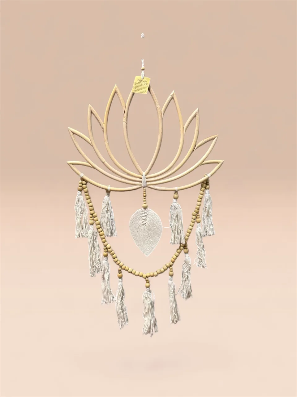 Lotus Bloom Dreamcatcher Wall Hanging – Large