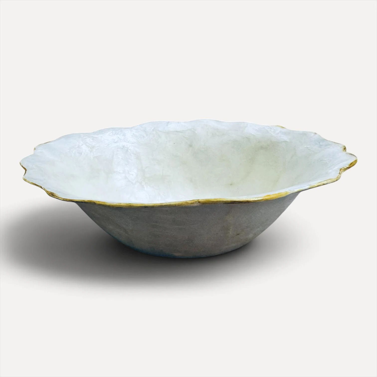 Serving bowl - White shell