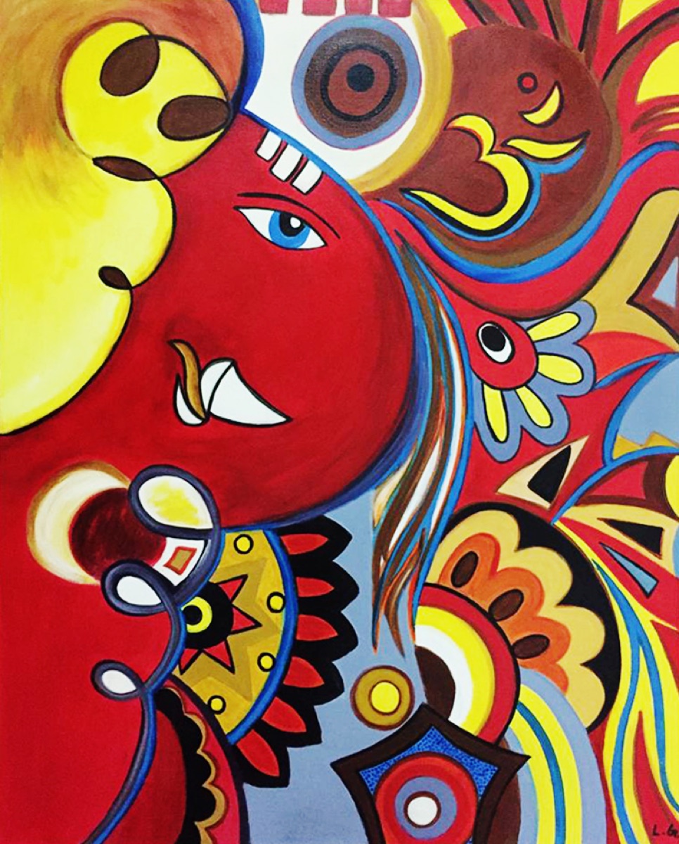 Ganesha in Red
